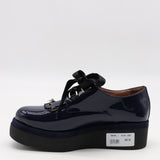 DERBIES À PLATEFORMES EN CUIR VERNIS