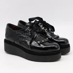 DERBIES À PLATEFORMES EN CUIR VERNIS