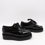 DERBIES À PLATEFORMES EN CUIR VERNIS