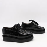 DERBIES À PLATEFORMES EN CUIR VERNIS