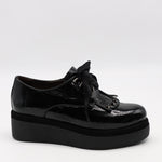 DERBIES À PLATEFORMES EN CUIR VERNIS