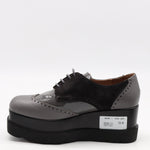 DERBIES COMPENSÉES EN CUIR VERNIS