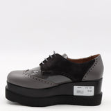 DERBIES COMPENSÉES EN CUIR VERNIS