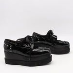 DERBIES COMPENSÉES EN CUIR VERNIS