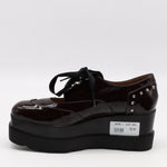 DERBIES COMPENSÉES EN CUIR VERNIS