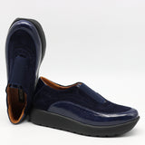 BASKETS À ÉLASTIQUE EN DAIM CUIR