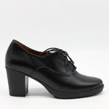 DERBIES À TALONS EN CUIR