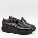 CHAUSSURES À PLATEFORMES EN CUIR