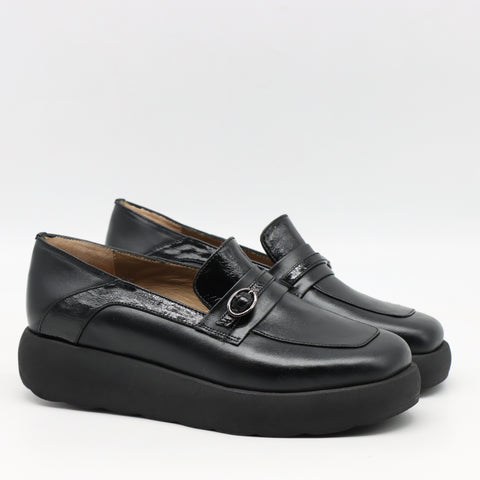 CHAUSSURES À PLATEFORMES EN CUIR