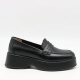 MOCASSINS À PLATEFORMES EN CUIR