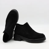 BOTTINES EN DAIM CUIR