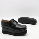 DERBIES COMPENSÉES EN CUIR