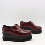 DERBIES COMPENSÉES EN CUIR