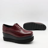 DERBIES COMPENSÉES EN CUIR