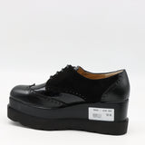 DERBIES COMPENSÉES EN CUIR VERNIS