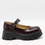 BABIES EN CUIR VERNIS À SEMELLE CRANTÉE