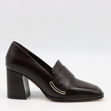 ESCARPINS EN CUIR À BOUT CARRÉ