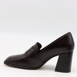 ESCARPINS EN CUIR À BOUT CARRÉ