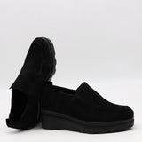 CHAUSSURES COMPENSÉES EN DAIM CUIR