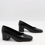 ESCARPINS EN CUIR À BOUT CARRÉE