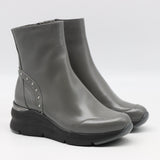 BOOTS COMPENSÉES EN CUIR