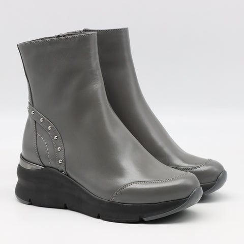 BOOTS COMPENSÉES EN CUIR