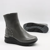 BOOTS COMPENSÉES EN CUIR