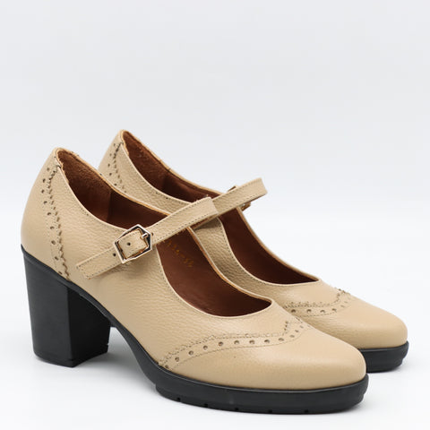 ESCARPINS À BRIDES EN CUIR