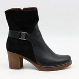 BOTTINES BI-MATIÈRE À TALONS CARRÉE