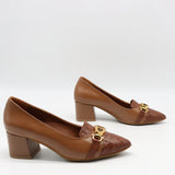 ESCARPINS EN DAIM CUIR ET BOUT POINTU