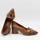 ESCARPINS EN DAIM CUIR ET BOUT POINTU