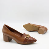 ESCARPINS EN DAIM CUIR ET BOUT POINTU