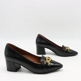 ESCARPINS EN DAIM CUIR ET BOUT POINTU