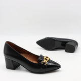 ESCARPINS EN DAIM CUIR ET BOUT POINTU