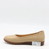 BALLERINES EN CUIR À SEMELLE CRANTÉE