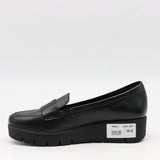 MOCASSINS COMPENSÉES EN CUIR À SEMELLE CRANTÉE