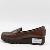 MOCASSINS COMPENSÉES EN CUIR À SEMELLE CRANTÉE