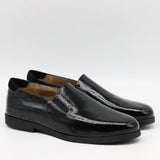 CHAUSSURES PLATES EN CUIR VERNIS FROISSÉE