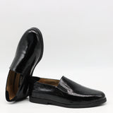 CHAUSSURES PLATES EN CUIR VERNIS FROISSÉE