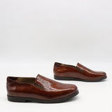 CHAUSSURES PLATES EN CUIR VERNIS FROISSÉE