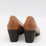 ESCARPINS MI-TALONS EN CUIR