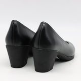 ESCARPINS MI-TALONS EN CUIR