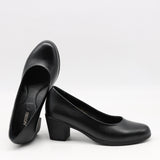 ESCARPINS MI-TALONS EN CUIR