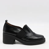 CHAUSSURES EN CUIR À TALONS CARRÉE