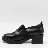 CHAUSSURES EN CUIR À TALONS CARRÉE