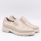 CHAUSSURES À ÉLASTIQUE EN CUIR VERNIS ET SEMELLE CRANTÉE