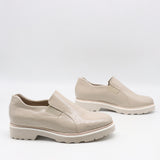 CHAUSSURES À ÉLASTIQUE EN CUIR VERNIS ET SEMELLE CRANTÉE