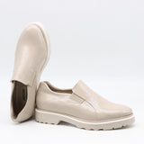 CHAUSSURES À ÉLASTIQUE EN CUIR VERNIS ET SEMELLE CRANTÉE