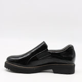 CHAUSSURES À ÉLASTIQUE EN CUIR VERNIS ET SEMELLE CRANTÉE