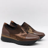 BASKETS STRETCH & CUIR